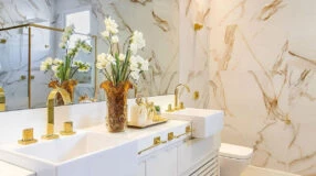 Dicas e combinações para ter um lindo banheiro marmorizado
