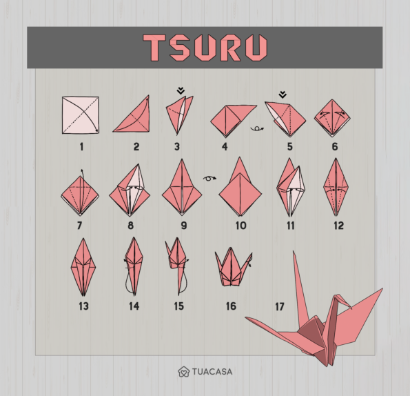 Tsuru o que é, como fazer o origami e 3 tutoriais